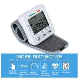 image-Medical Digital Wrist Blood Pressure Monitor Automatic Tonometr BP Measurement Presion Arterial Tensiometro Sphygmomanometer
