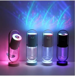 image-Magic Shadow USB Air Humidifier For Home With Projection Night Lights Ultrasonic Car Mist Maker Mini Office Air Purifier