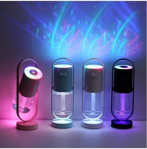 image-Magic Shadow USB Air Humidifier For Home With Projection Night Lights Ultrasonic Car Mist Maker Mini Office Air Purifier