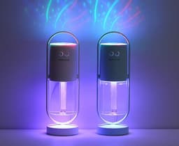 image-Magic Shadow USB Air Humidifier For Home With Projection Night Lights Ultrasonic Car Mist Maker Mini Office Air Purifier
