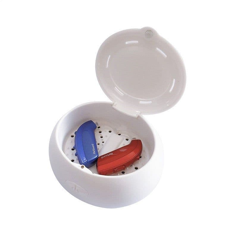 image-Electric USB UV Drying Box Headphone Dehumidifier Moisture Proof Hearing Aid UV Dryer Case