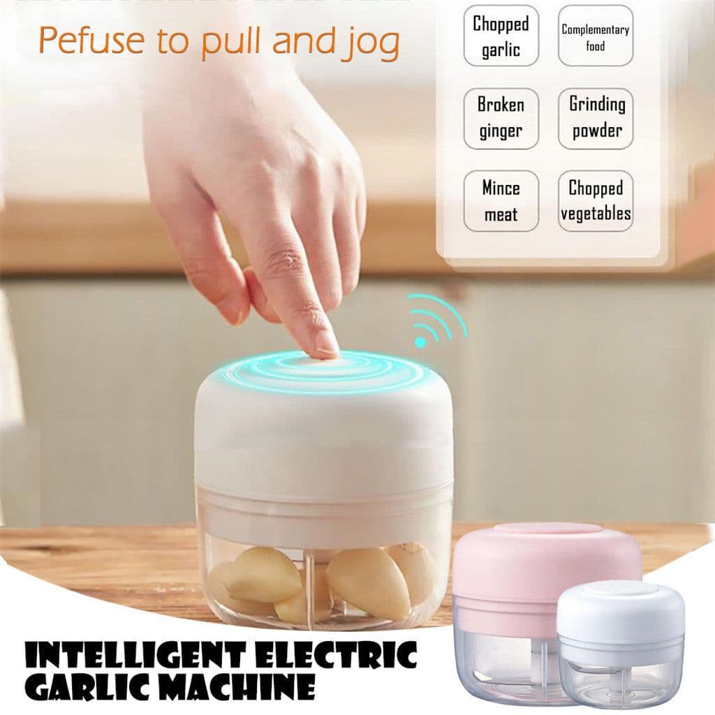 image-Portable Electric Garlic Cutter