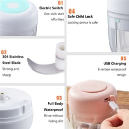 image-Portable Electric Garlic Cutter