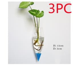 image-Fashion Wall Hanging Glass Flower Vase Terrarium Wall Fish Tank Aquarium Container Flower Planter Pots Home Garden Decoration
