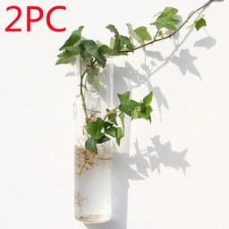 image-Fashion Wall Hanging Glass Flower Vase Terrarium Wall Fish Tank Aquarium Container Flower Planter Pots Home Garden Decoration