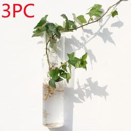 image-Fashion Wall Hanging Glass Flower Vase Terrarium Wall Fish Tank Aquarium Container Flower Planter Pots Home Garden Decoration