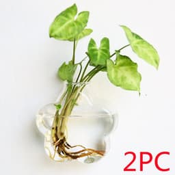 image-Fashion Wall Hanging Glass Flower Vase Terrarium Wall Fish Tank Aquarium Container Flower Planter Pots Home Garden Decoration