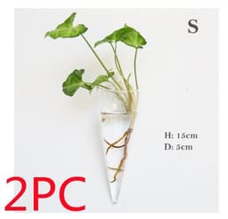 image-Fashion Wall Hanging Glass Flower Vase Terrarium Wall Fish Tank Aquarium Container Flower Planter Pots Home Garden Decoration