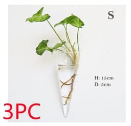 image-Fashion Wall Hanging Glass Flower Vase Terrarium Wall Fish Tank Aquarium Container Flower Planter Pots Home Garden Decoration