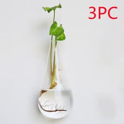 image-Fashion Wall Hanging Glass Flower Vase Terrarium Wall Fish Tank Aquarium Container Flower Planter Pots Home Garden Decoration