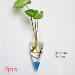 image-Fashion Wall Hanging Glass Flower Vase Terrarium Wall Fish Tank Aquarium Container Flower Planter Pots Home Garden Decoration