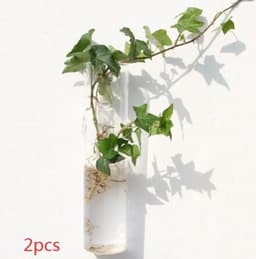 image-Fashion Wall Hanging Glass Flower Vase Terrarium Wall Fish Tank Aquarium Container Flower Planter Pots Home Garden Decoration