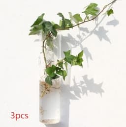 image-Fashion Wall Hanging Glass Flower Vase Terrarium Wall Fish Tank Aquarium Container Flower Planter Pots Home Garden Decoration