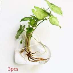 image-Fashion Wall Hanging Glass Flower Vase Terrarium Wall Fish Tank Aquarium Container Flower Planter Pots Home Garden Decoration