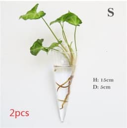 image-Fashion Wall Hanging Glass Flower Vase Terrarium Wall Fish Tank Aquarium Container Flower Planter Pots Home Garden Decoration