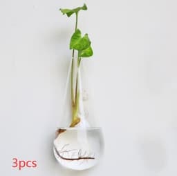 image-Fashion Wall Hanging Glass Flower Vase Terrarium Wall Fish Tank Aquarium Container Flower Planter Pots Home Garden Decoration