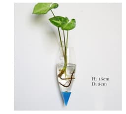 image-Fashion Wall Hanging Glass Flower Vase Terrarium Wall Fish Tank Aquarium Container Flower Planter Pots Home Garden Decoration