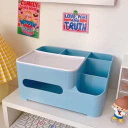image-Creative Cute Cartoon Tissue Box Living Room Household Plastic Storage