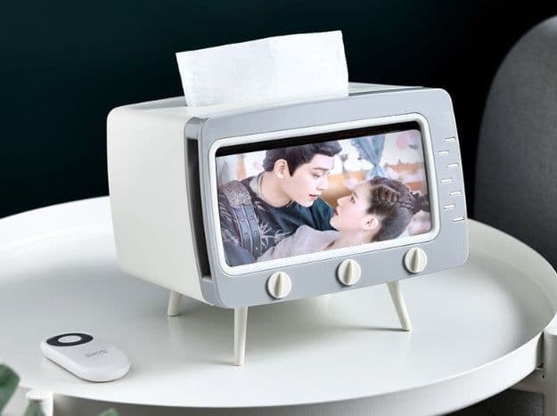 image-Creative Cute Cartoon Tissue Box Living Room Household Plastic Storage