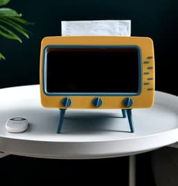 image-Creative Cute Cartoon Tissue Box Living Room Household Plastic Storage
