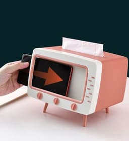 image-Creative Cute Cartoon Tissue Box Living Room Household Plastic Storage