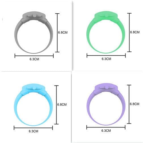 image-Portable Hand Sanitizer Disinfectant Bracelet Wearable Hand Wash Gel Dispenser