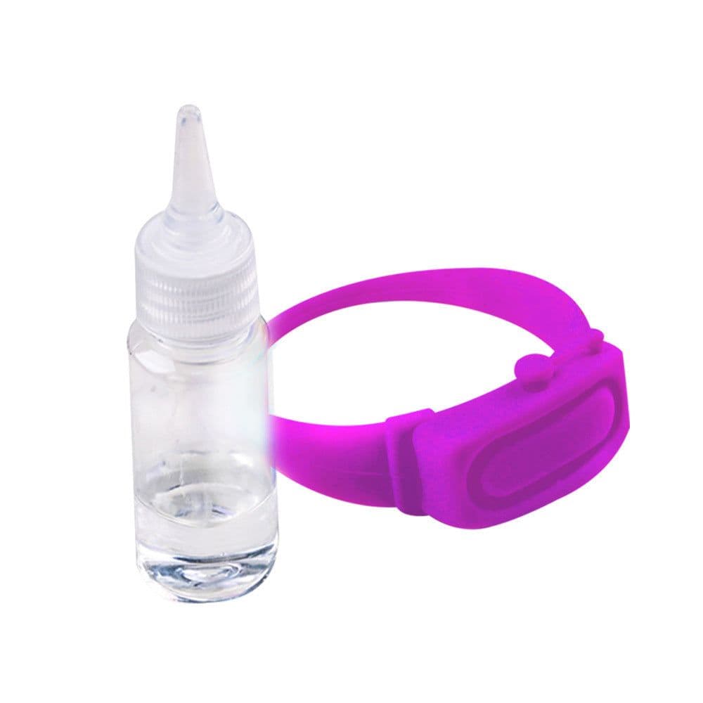 image-Portable Hand Sanitizer Disinfectant Bracelet Wearable Hand Wash Gel Dispenser