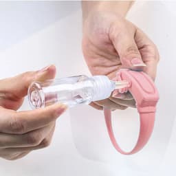image-Portable Hand Sanitizer Disinfectant Bracelet Wearable Hand Wash Gel Dispenser