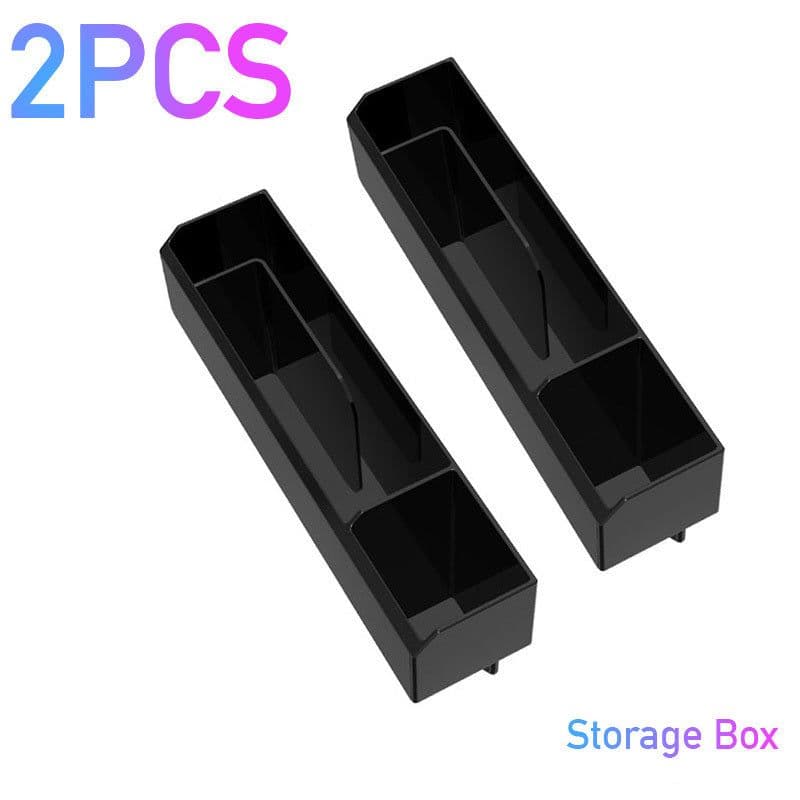 image-Car Organizer with Charger Cable Car Seat Gap Storage Box with Cable