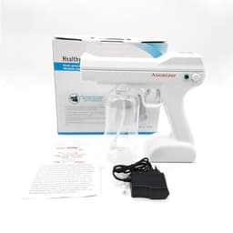 image-Blue Light Atomizing Spray Gun Handheld Wireless Atomizing Fogger Disinfection Sprayer Nano Sprayer Household Supplies