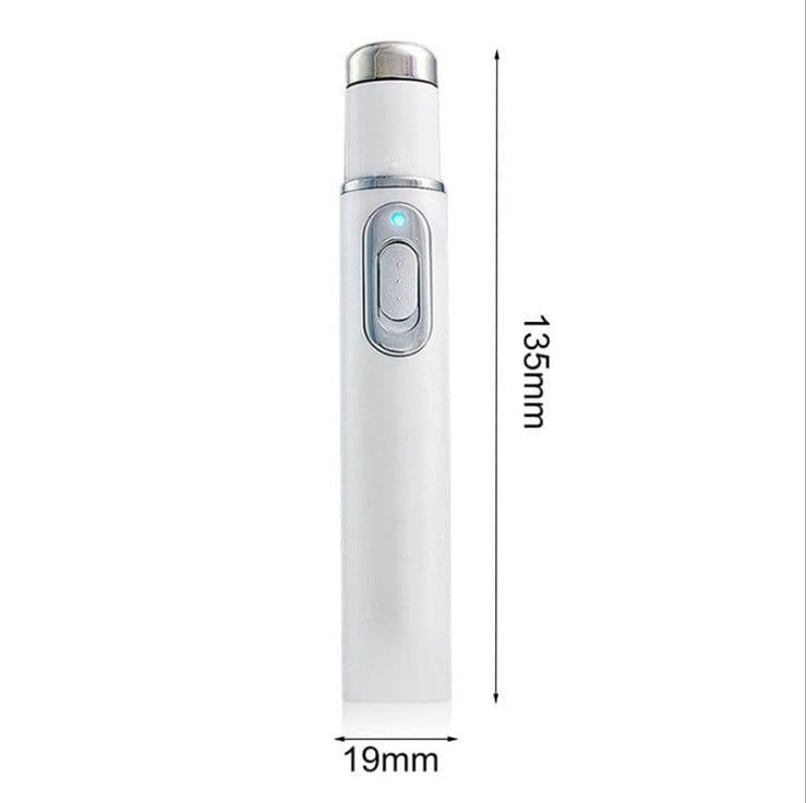 image-Acne Laser Pen Wrinkle Removal Machine Portable Durable Blue Light Therapy Massage Relax Soft Scar Dark Circles Remover Device