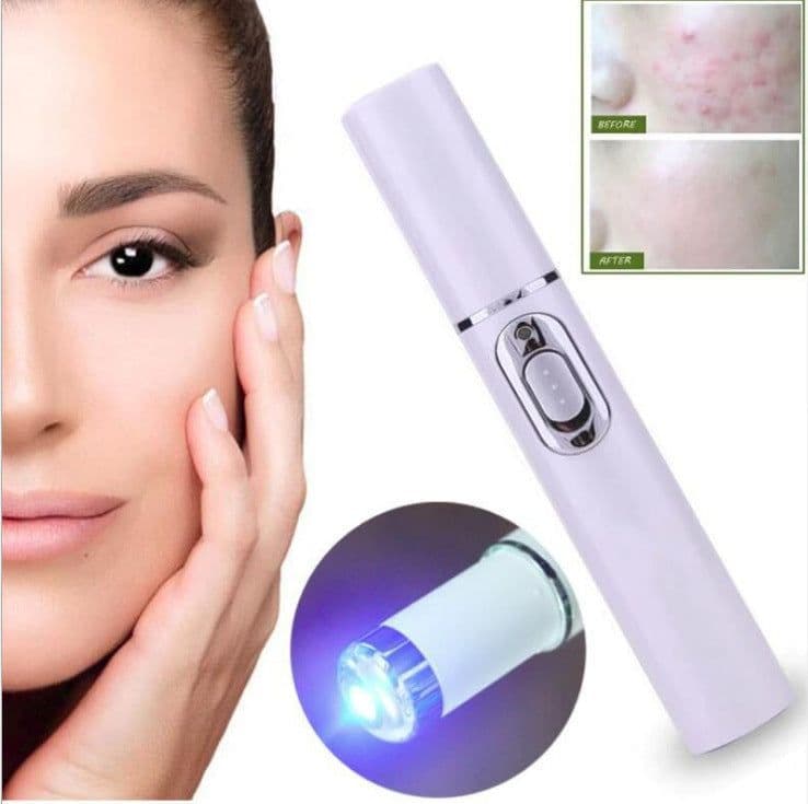 image-Acne Laser Pen Wrinkle Removal Machine Portable Durable Blue Light Therapy Massage Relax Soft Scar Dark Circles Remover Device