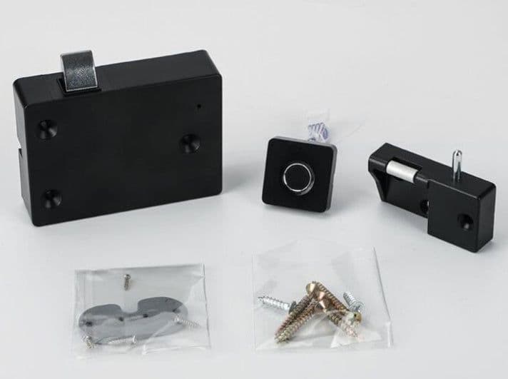 image-Intelligent Eletric Fingerprint Furniture Lock Cabinet Drawer Lock