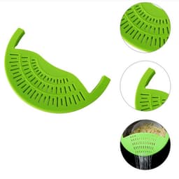 image-Food Oil Drainer Silicone Pot Pan Bowl Funnel Strainer