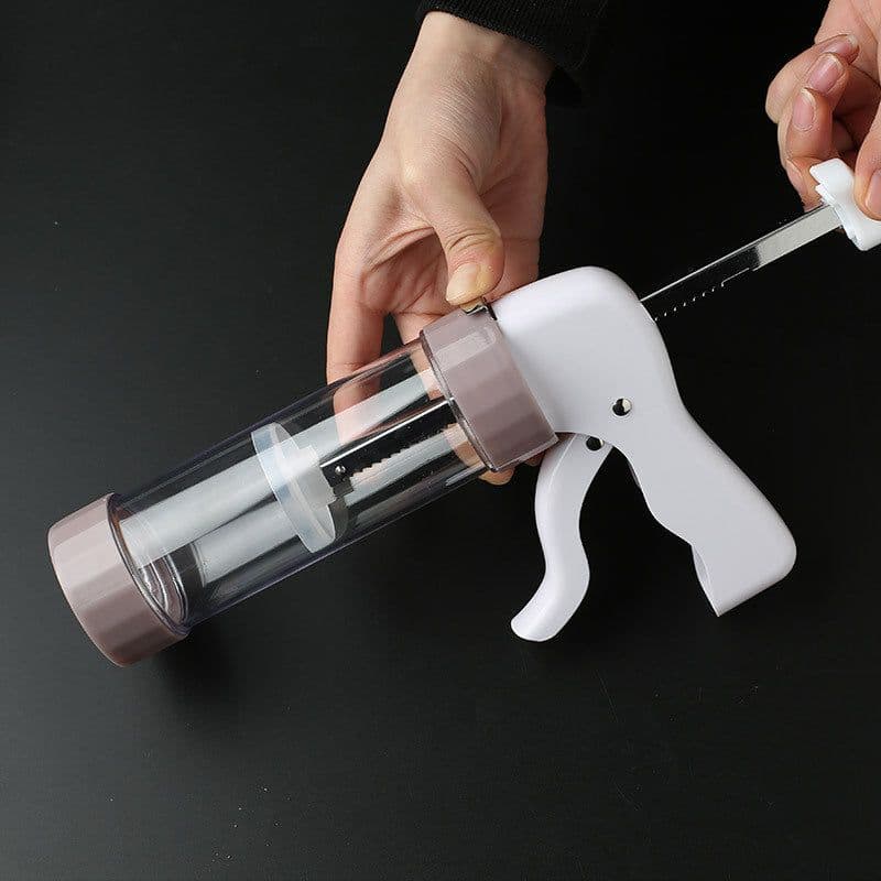 image-Cookie Press Kit Cookie Press Making Gun Biscuits Cake Mold Cookie Press Maker Machine