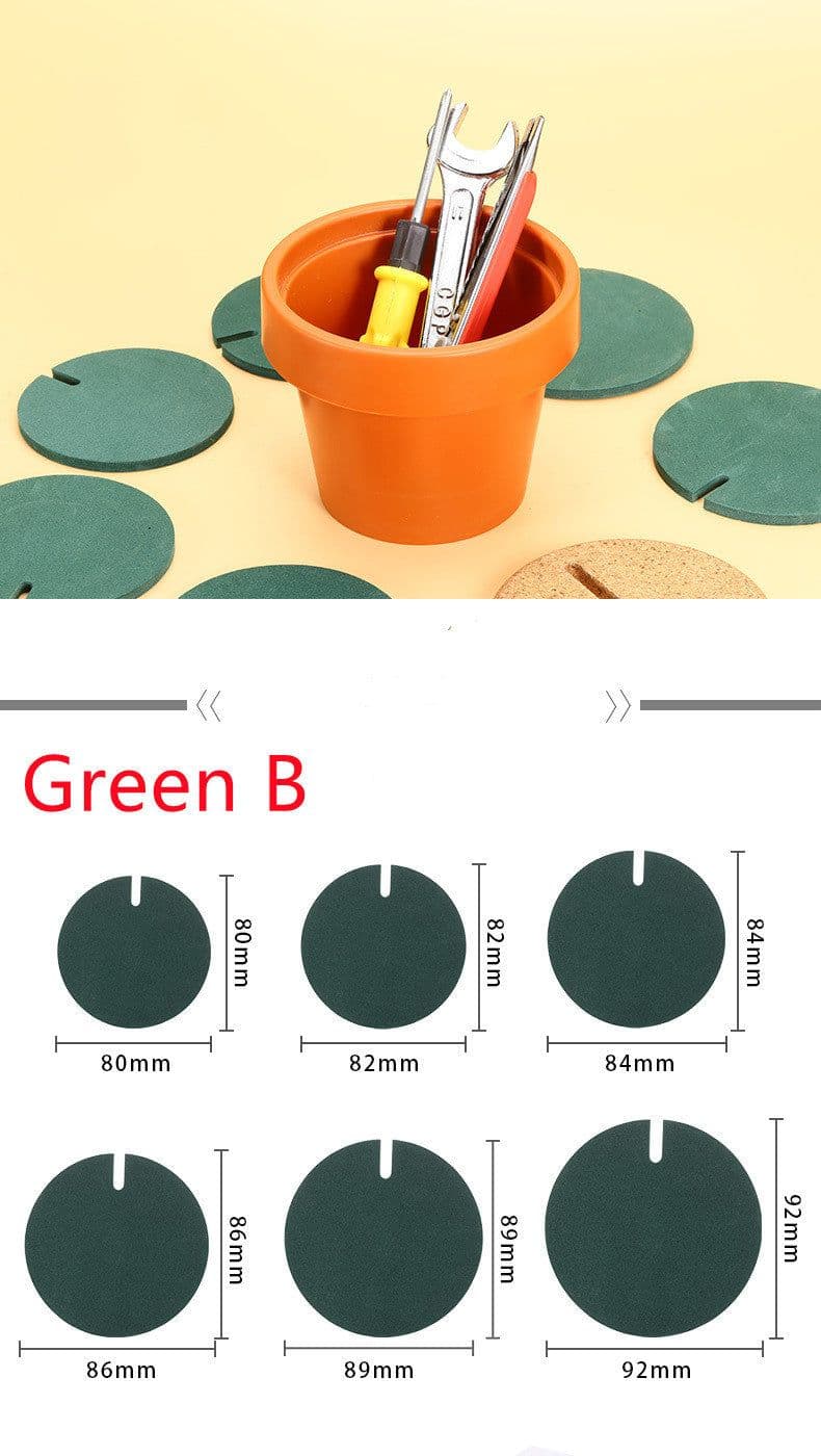 image-Cute Creative Coaster Mat Cactus Potted Plants Shape Cup Mat Heat Insulation Pad Table Decoration Kitchen Accessories