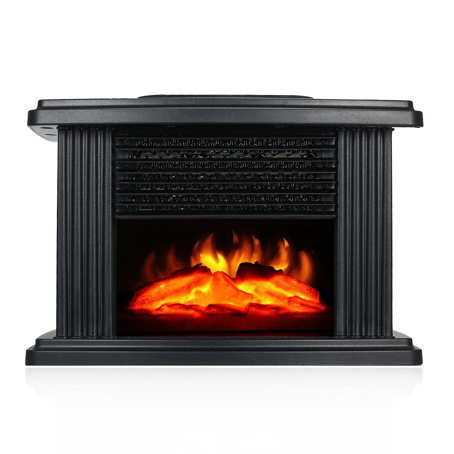 image-European Style Electric Fireplace Heater LED Flame Effect Stove 1000W With Remote Control