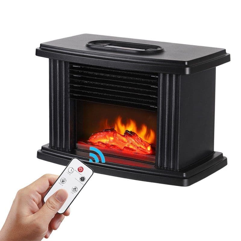 image-European Style Electric Fireplace Heater LED Flame Effect Stove 1000W With Remote Control