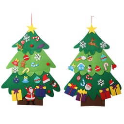 image-DIY Felt Christmas Tree Window Decoration Pendant Gift for Kids