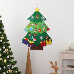 image-DIY Felt Christmas Tree Window Decoration Pendant Gift for Kids