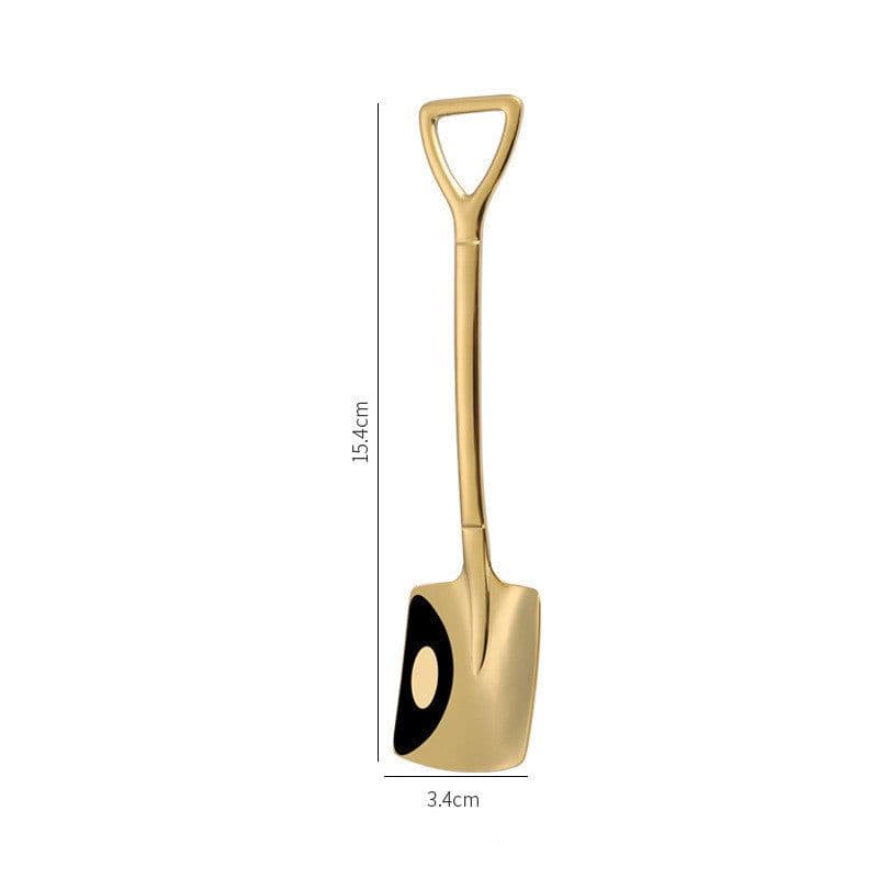 image-Stainless Steel Coffee Ice Cream Shovel Spoon