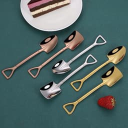 image-Stainless Steel Coffee Ice Cream Shovel Spoon