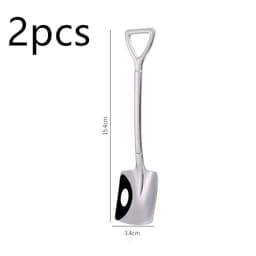 image-Stainless Steel Coffee Ice Cream Shovel Spoon