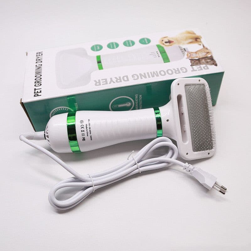 image-2 in 1 Pet Drying Brush Pet Hair Dryer Comb