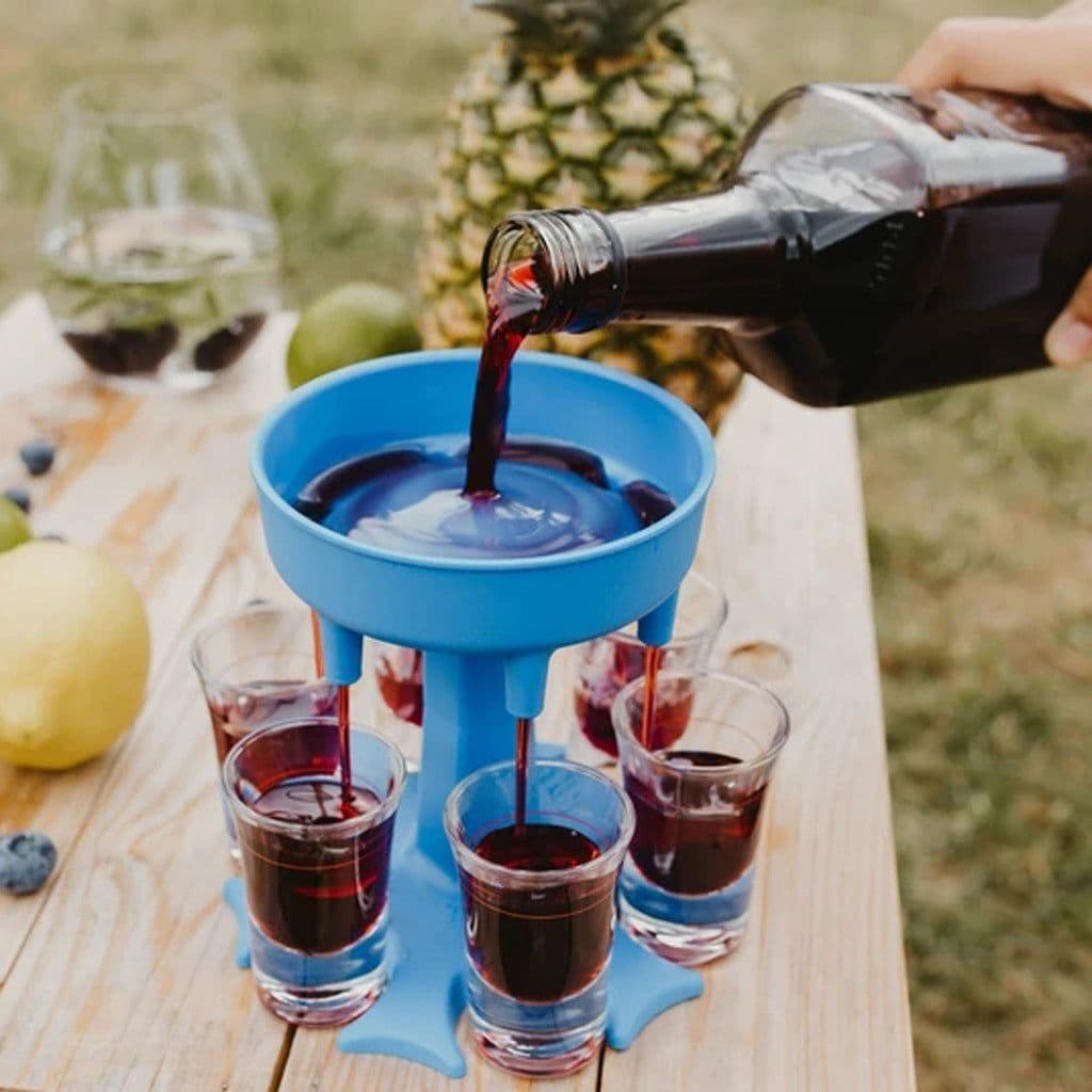 image-Wine Dispenser Wine Funnel 6-port Wine Dispenser Beverage Dispenser