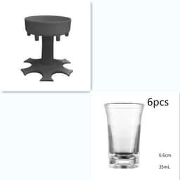 image-Wine Dispenser Wine Funnel 6-port Wine Dispenser Beverage Dispenser