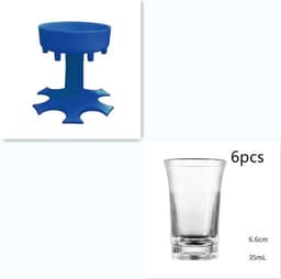 image-Wine Dispenser Wine Funnel 6-port Wine Dispenser Beverage Dispenser