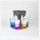 image-Wine Dispenser Wine Funnel 6-port Wine Dispenser Beverage Dispenser