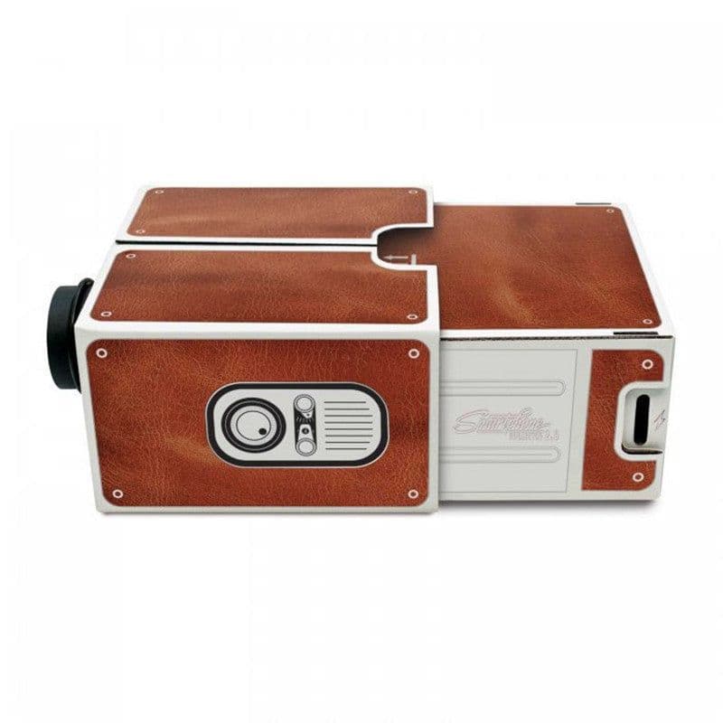 image-Mini Smart Phone Projector Portable Home Use DIY Cardboard Projector Family Entertainment Projective Device