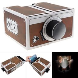 image-Mini Smart Phone Projector Portable Home Use DIY Cardboard Projector Family Entertainment Projective Device